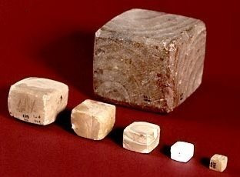 A series of graduated cubical weights from Harappa